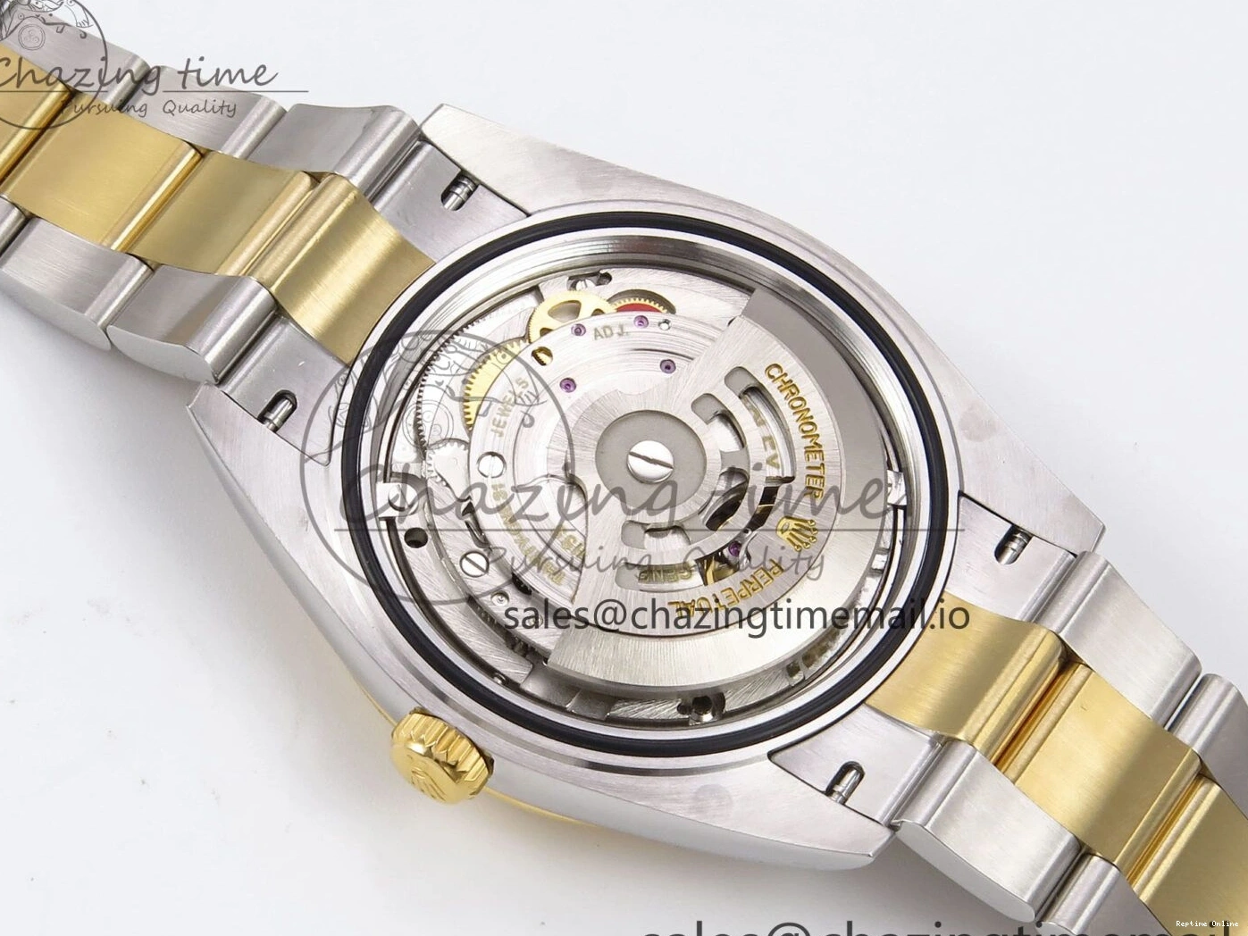 0506 DateJust 41 126333 EWEF Best Edition YG Stick Dial on SS YG Oyster Bracelet A Durable 971